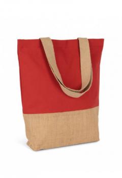 Nákupní taška z bavlněných a lepených jutových nití - zvětšit obrázek