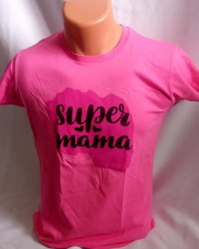 Dámské tričko - super máma - zvětšit obrázek